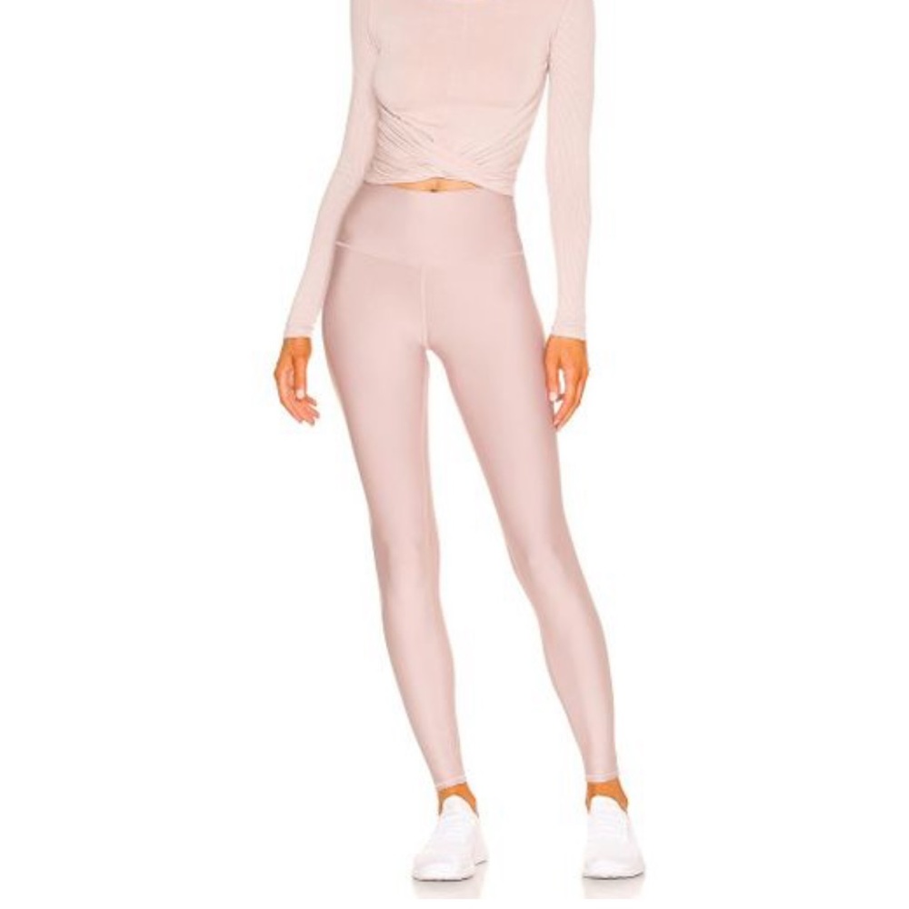 Alo Yoga Pink High Waisted Airlift Legging
